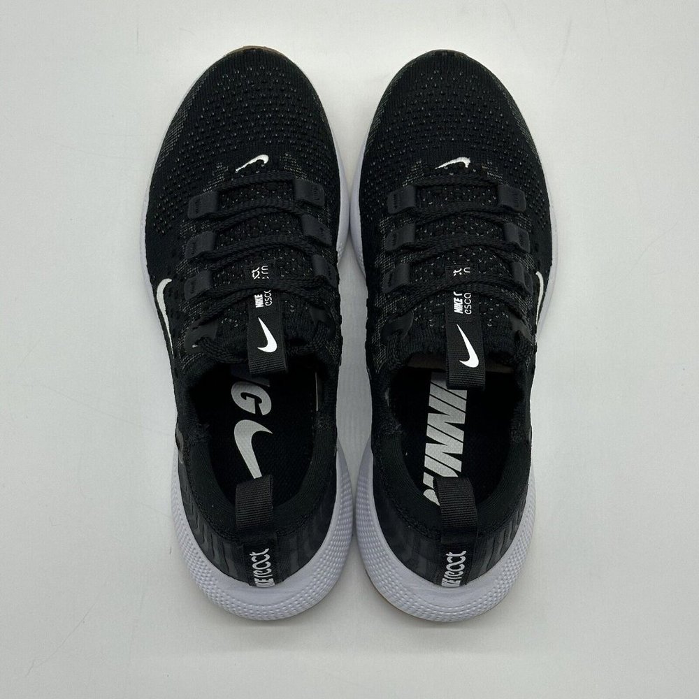 New Nike React Escape Run Flyknit Black/White Run… - image 6
